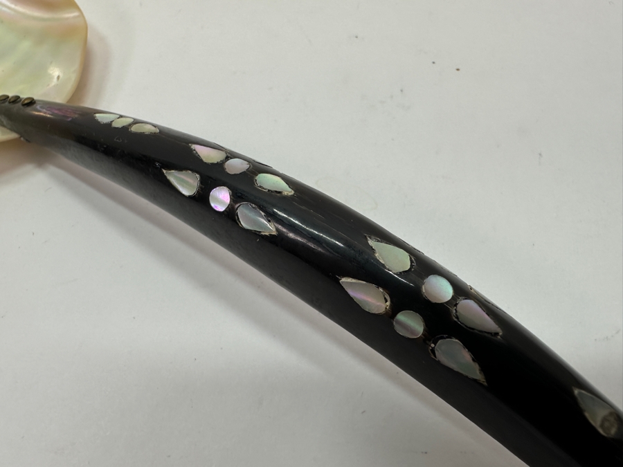 Just Added - Mother Of Pearl Spoon With Horn Handle 11L [Photo 4]