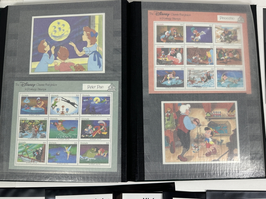 Just Added - Large Collection Of Mint Walt Disney Postage Stamps - See Photos For Stamps In Book [Photo 19]