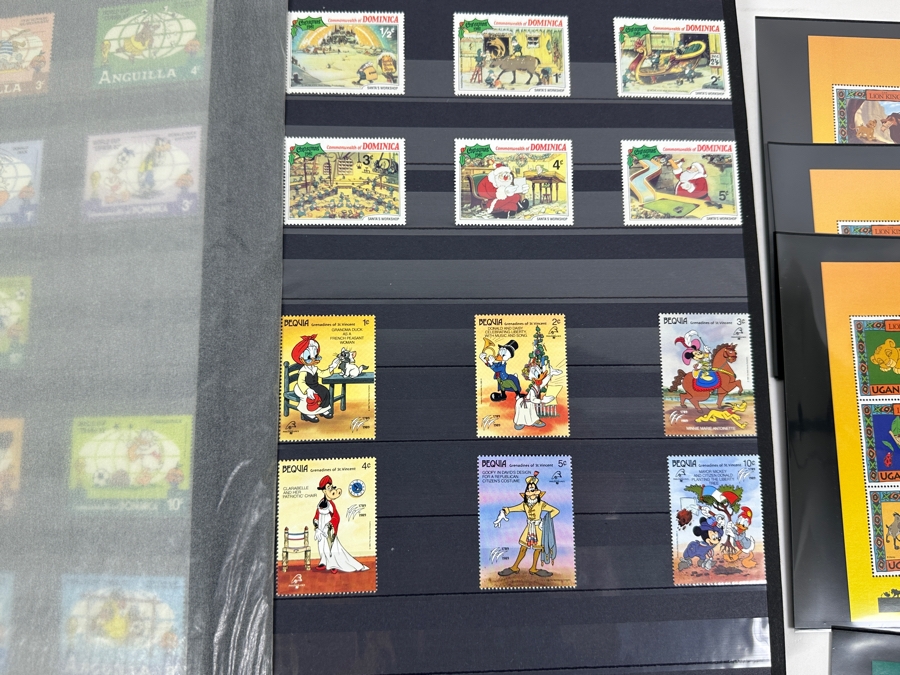 Just Added - Large Collection Of Mint Walt Disney Postage Stamps - See Photos For Stamps In Book [Photo 9]