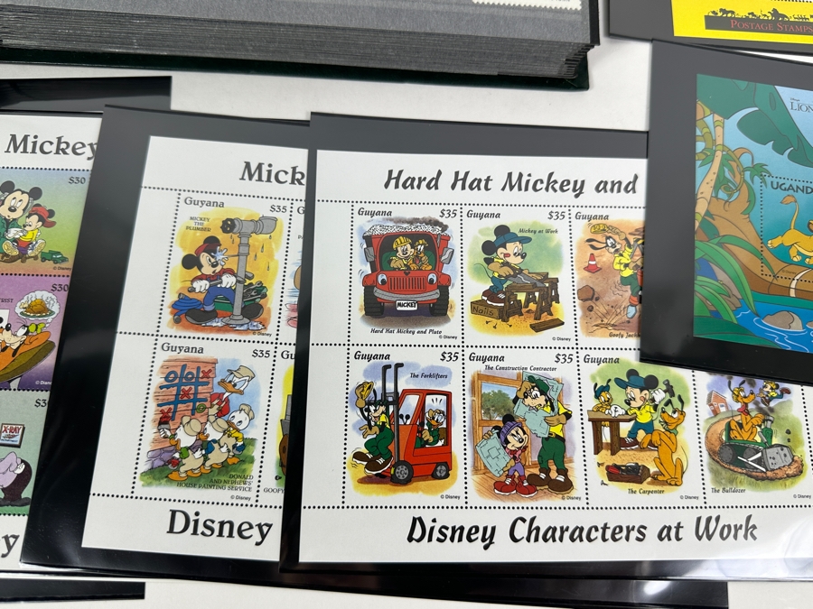 Just Added - Large Collection Of Mint Walt Disney Postage Stamps - See Photos For Stamps In Book [Photo 5]