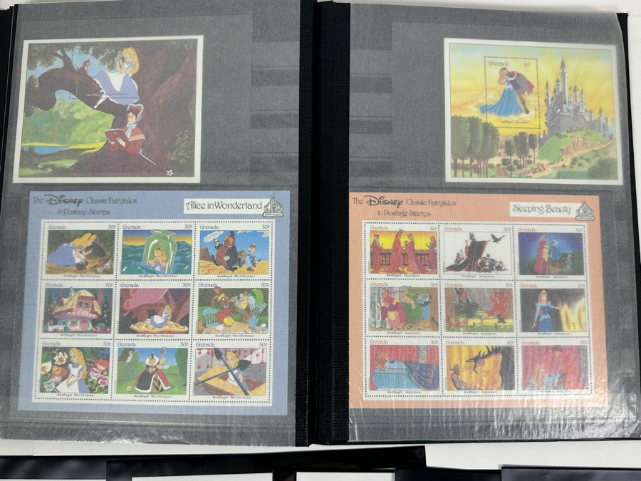 Just Added - Large Collection Of Mint Walt Disney Postage Stamps - See Photos For Stamps In Book [Photo 20]