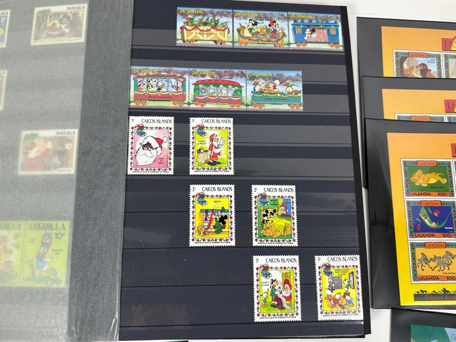 Just Added - Large Collection Of Mint Walt Disney Postage Stamps - See Photos For Stamps In Book [Photo 8]