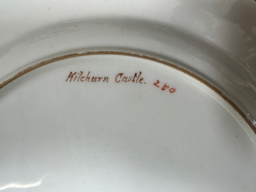 Pair Of F. Micklewright Artist Signed Hand Painted Plates Of Kilchurn Castle And Bothwell Castle By Hammersley & Co England 10.5W [Photo 12]