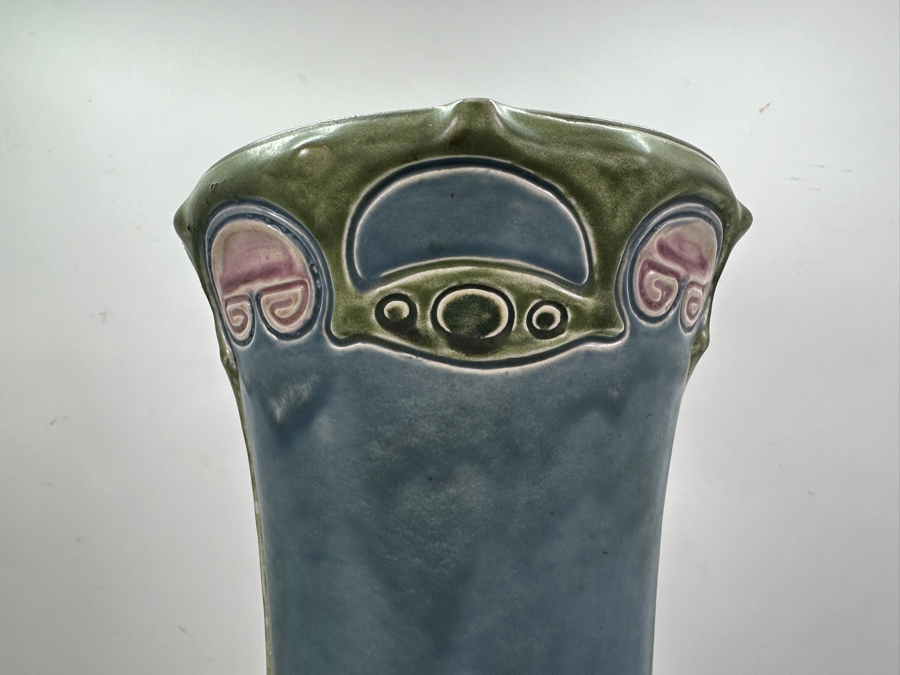 Stunning Julius Dressler Art Nouveau Austrian Tall Vase 24.25'H [Photo 5]