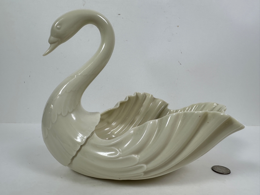 Vintage Lenox Swan Form Centerpiece Bowl 11'W X 8'H [Photo 2]