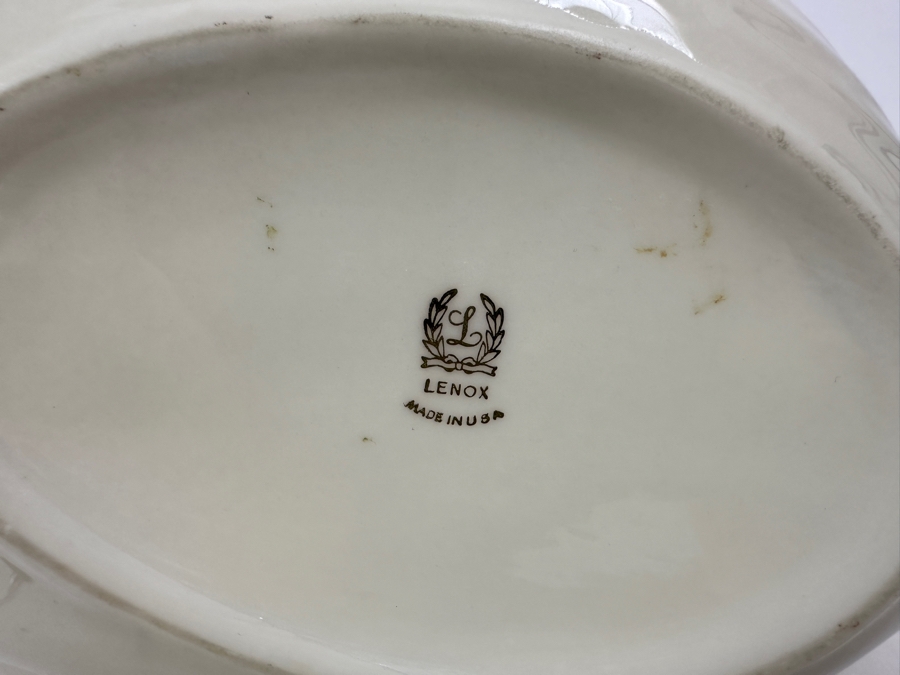 Vintage Lenox Swan Form Centerpiece Bowl 11'W X 8'H [Photo 6]