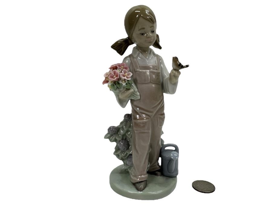 Lladro 'Spring Girl' Porcelain Figurine #5217 7.5'H Retail $455 