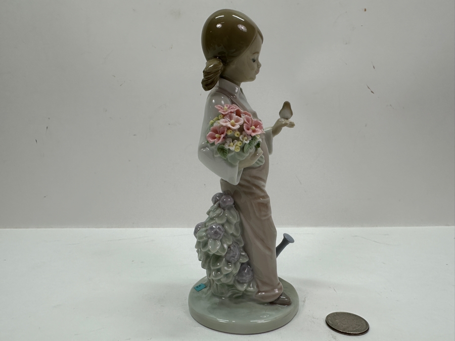 Lladro 'Spring Girl' Porcelain Figurine #5217 7.5'H Retail $455  [Photo 5]
