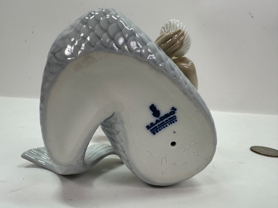 Lladro 'Mirage Mermaid' Porcelain Figurine #1415 6'H $495 Retail [Photo 8]