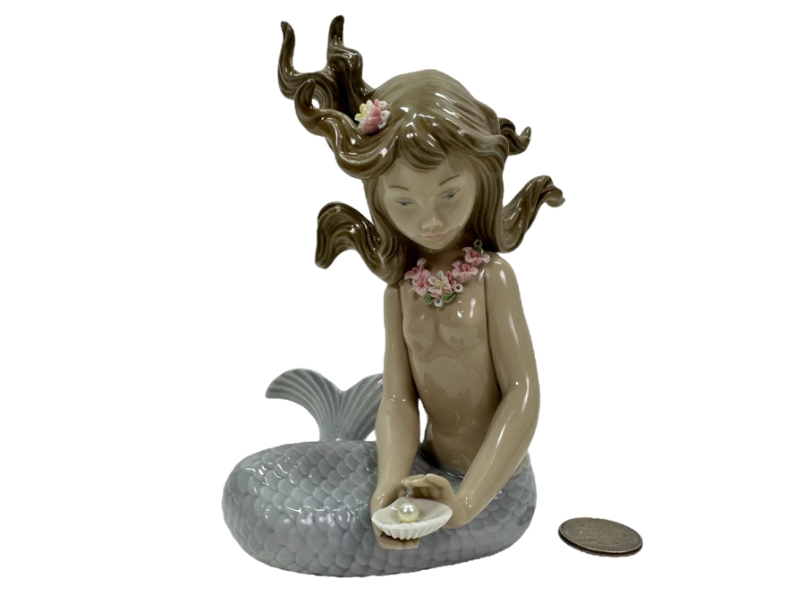 Lladro 'Mirage Mermaid' Porcelain Figurine #1415 6'H $495 Retail [Photo 1]
