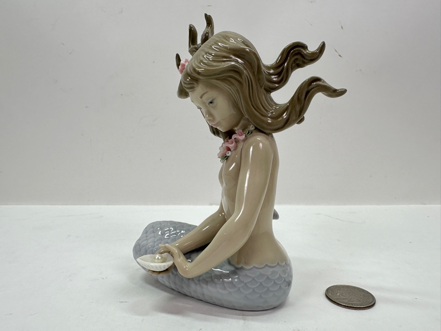 Lladro 'Mirage Mermaid' Porcelain Figurine #1415 6'H $495 Retail [Photo 5]