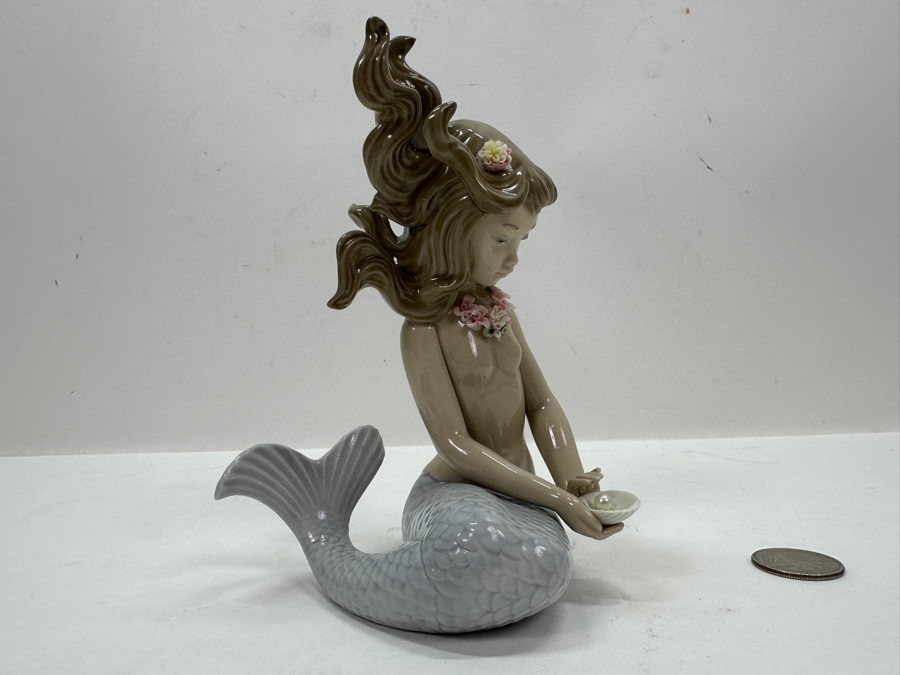 Lladro 'Mirage Mermaid' Porcelain Figurine #1415 6'H $495 Retail [Photo 7]