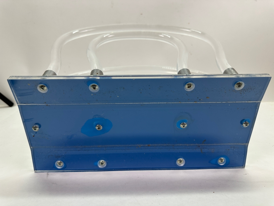 Vintage Mid-Century Modern Dorothy Thorpe Lucite And Chrome Magazine Rack 13W X 10D X 13.5H [Photo 7]