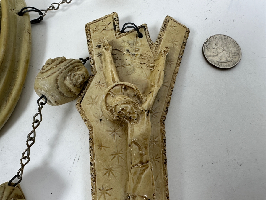 Large Resin Rosary Beads Made In Italy 66'L [Photo 4]