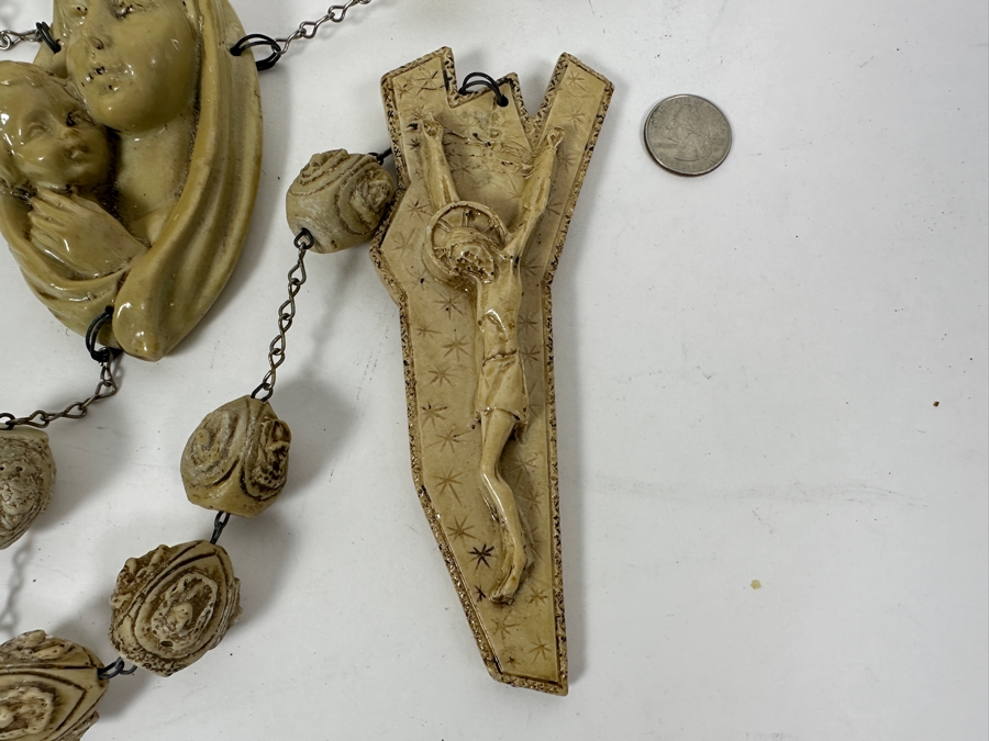 Large Resin Rosary Beads Made In Italy 66'L [Photo 3]