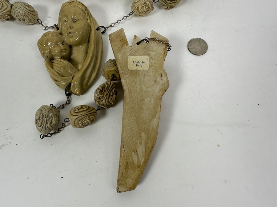 Large Resin Rosary Beads Made In Italy 66'L [Photo 6]