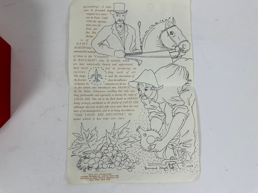 Vintage Baccarat France Crystal Decanter Remy Martin 'The Louis XIII Decanter' With Original Box [Photo 16]