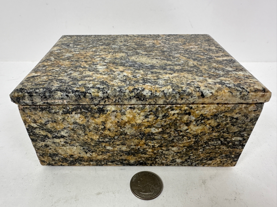 Vintage Solid Marble Box 6W X 5D X 2 7/8H [Photo 3]