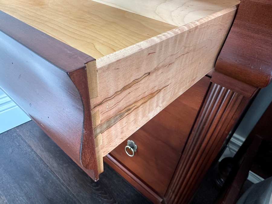 Just Added - Pair Of Ethan Allen British Classics Daryn Chest Nightstands One Is 36'W / One Is 29'W  X 17'D X 30'H [Photo 6]