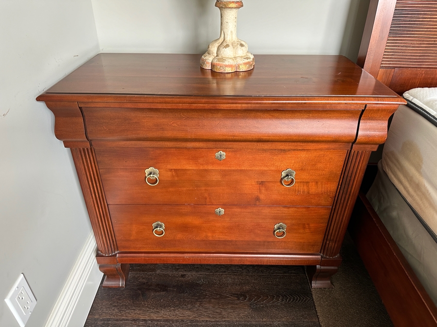 Just Added - Pair Of Ethan Allen British Classics Daryn Chest Nightstands One Is 36'W / One Is 29'W  X 17'D X 30'H [Photo 2]