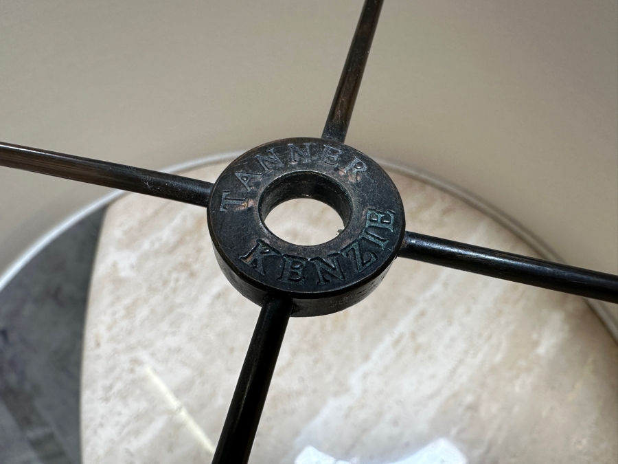 Just Added - Pair Of Stunning Painted Wooden Table Lamps With Tanner Kenzie Shades 30'H [Photo 15]