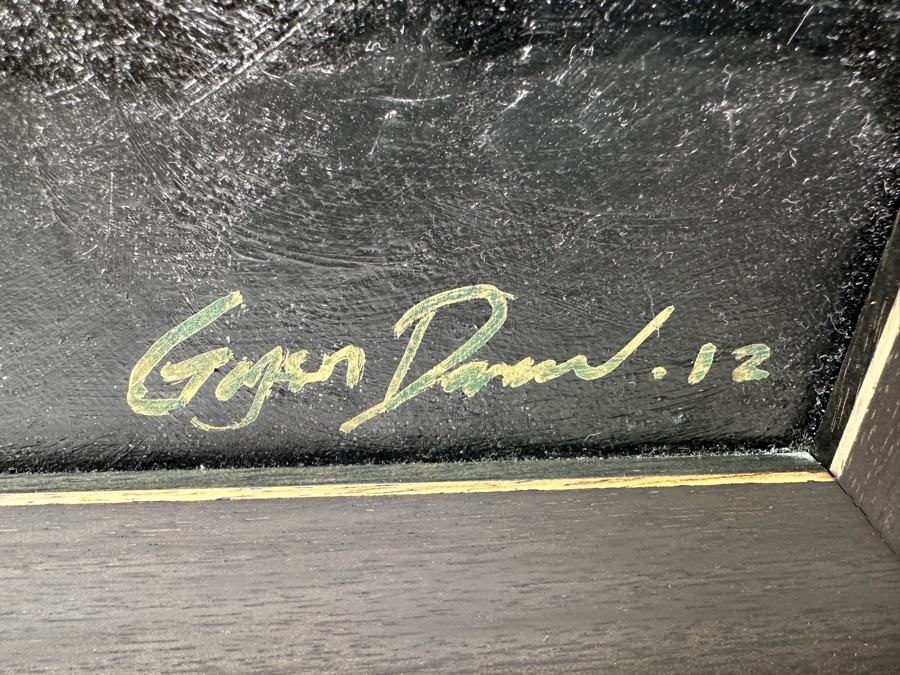 Just Added - Original Artist Signed Painting On Canvas Quoting Scripture Of Philippians 4:5 'Let your gentleness be known to men. The Lord is at hand.' Artist Signed Lower Right 32.5W X 38.5H Framed 38 X 43 [Photo 6]