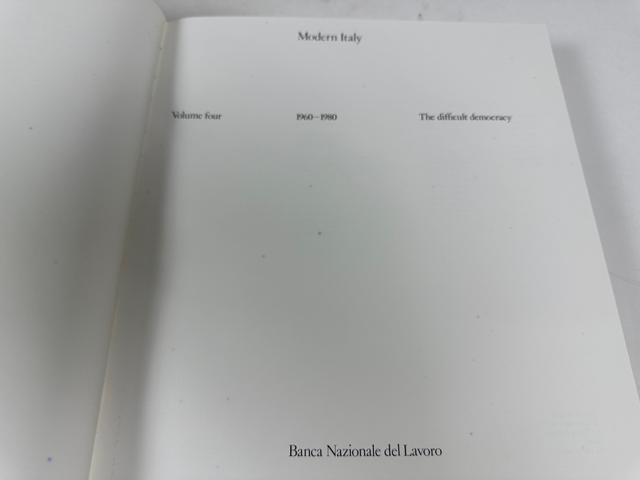 Just Added - First Edition Hardcover 4 Volume Hardcover Books Set With Slipcases: Modern Italy Images And History Of A National Identity Printed In Italy By Electa Editrice [Photo 5]