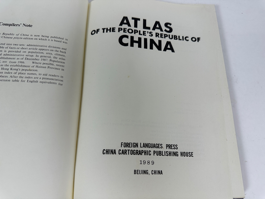 Just Added - 1989 First Edition Book Atlas Of The People's Republic Of China [Photo 2]