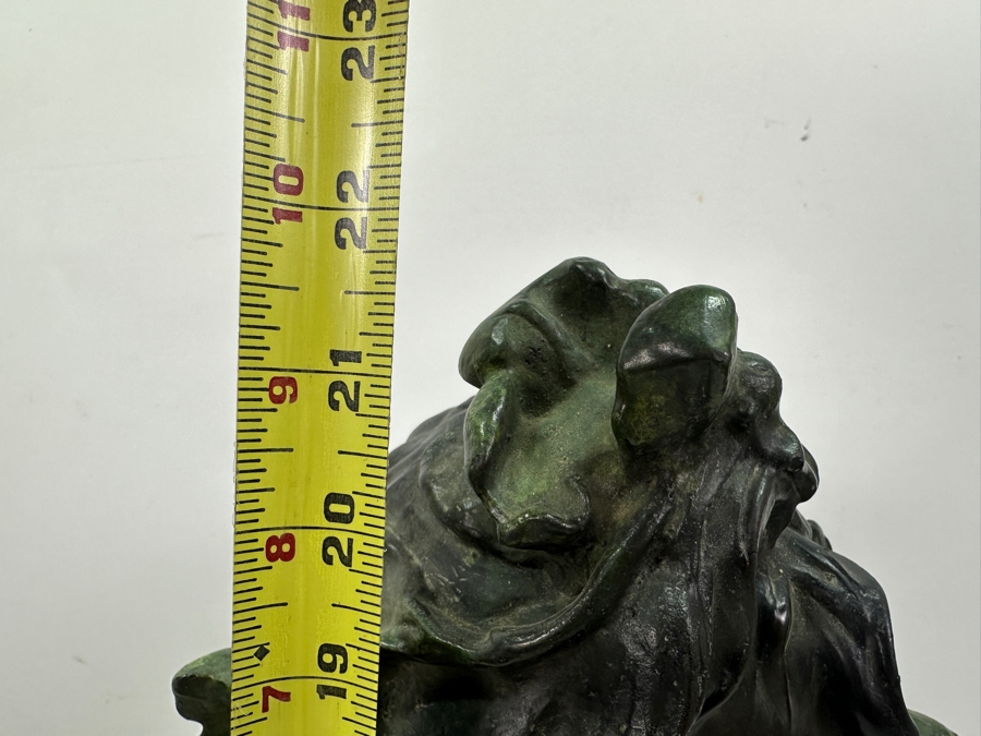 Emmanuel Villanis (1858-1914, French) Bronze Bust Titled Iris On Marble Base 22'H [Photo 17]