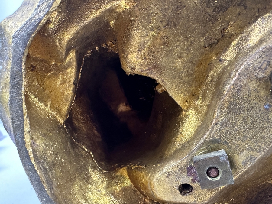 Jean-Baptiste Germain (1841-1910, French) Rare French Art Nouveau Gilt Bronze Sculpture Signed 'Germain JB  - Exposition Paris 1900' 26'H Weighs 31.0lbs [Photo 24]