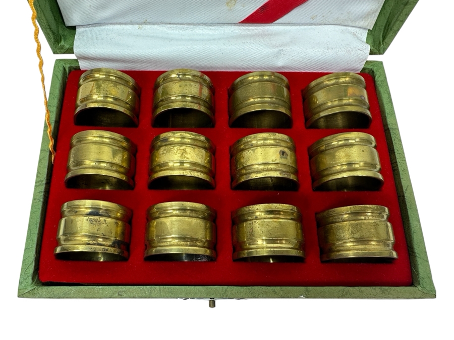 (12) Cased Brass Napkin Rings [Photo 1]