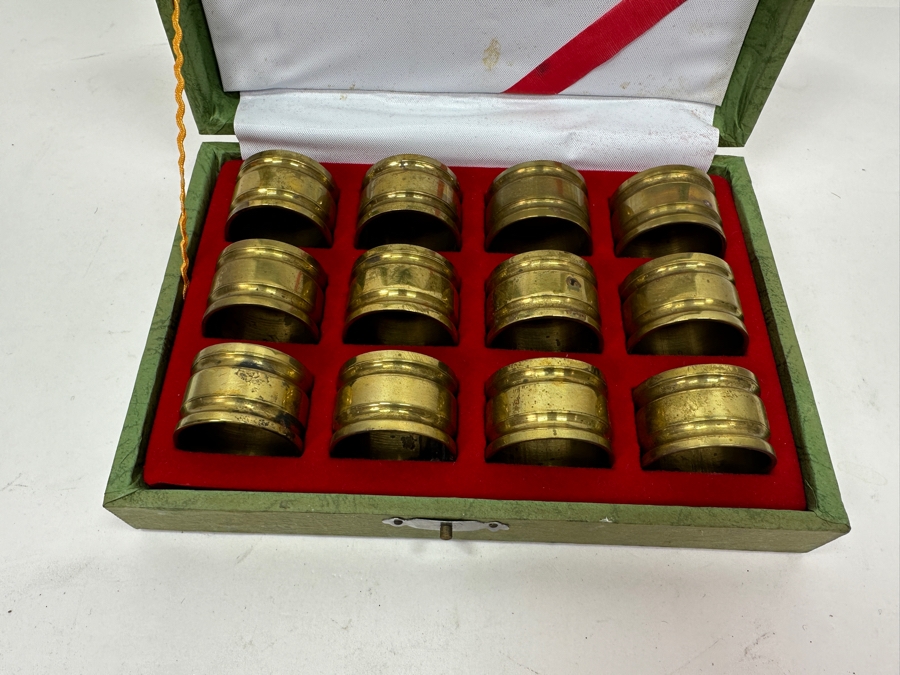 (12) Cased Brass Napkin Rings [Photo 4]