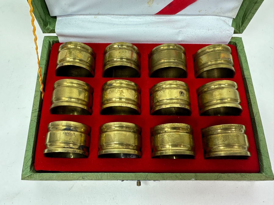 (12) Cased Brass Napkin Rings [Photo 3]
