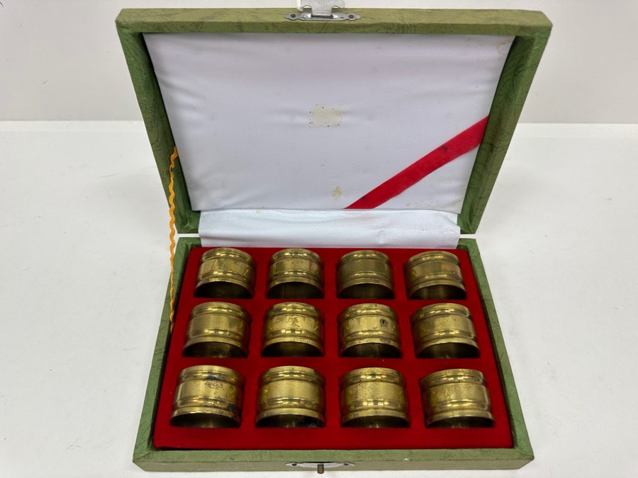 (12) Cased Brass Napkin Rings [Photo 2]
