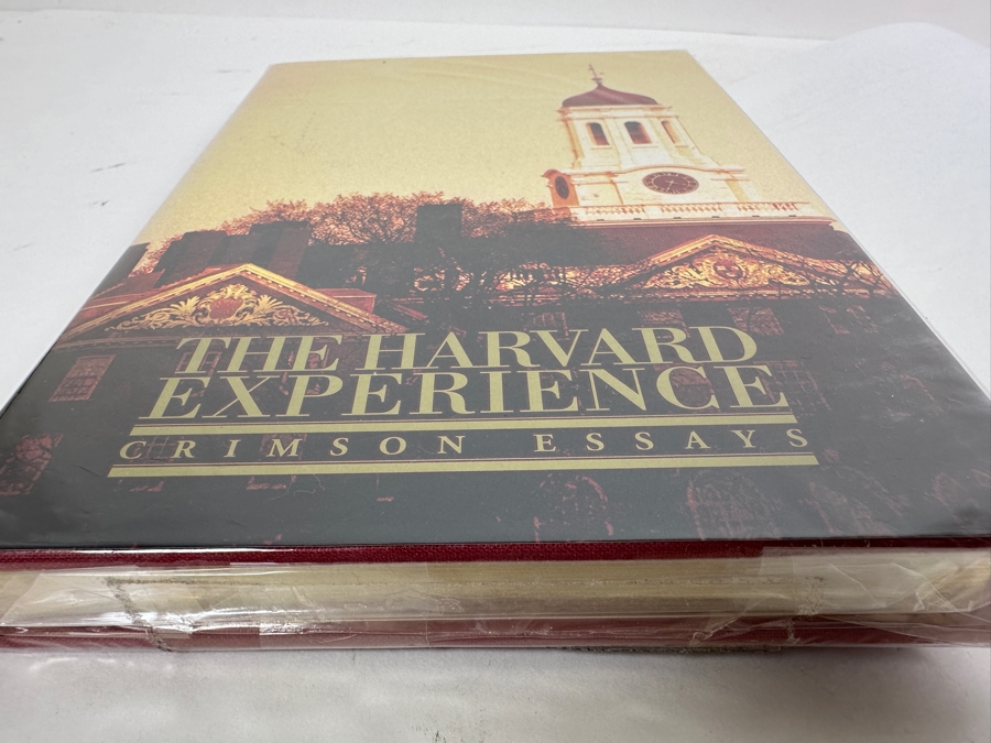 Just Added - Pair Of Hardcover Books The Harvard Experience: Crimson Essays - One Book Is Sealed, The Other Is Signed [Photo 2]