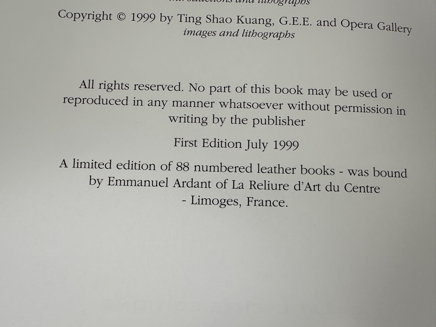 Just Added - Signed First Edition 1999 Hardcover Book Ting Shao Kuang: Vision Of Paradise Signed Artist Book [Photo 8]