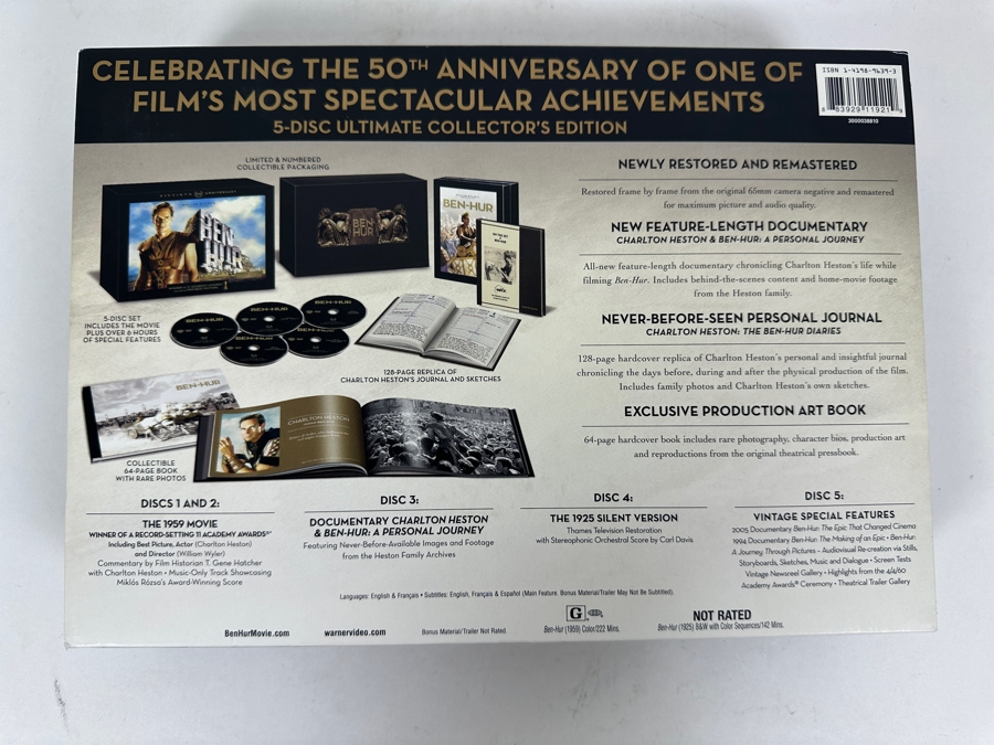 Just Added - Limited Edition 50th Anniversay Ben-Hur Dvd Box Set [Photo 11]