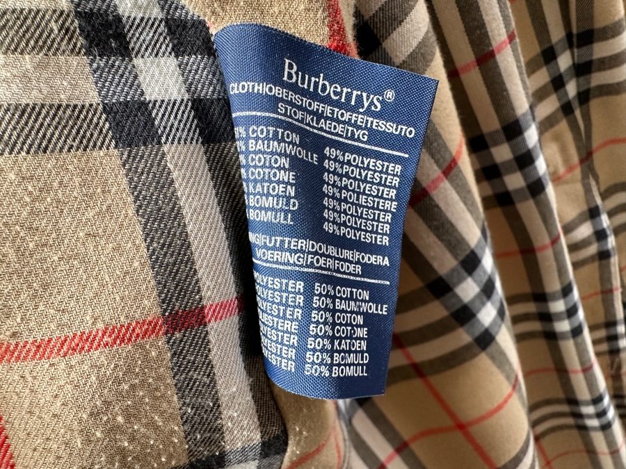 Just Added - Burberry Trench Coat Jacket Made In England (24' Sleeve Length, 39' Jacket Length) [Photo 5]