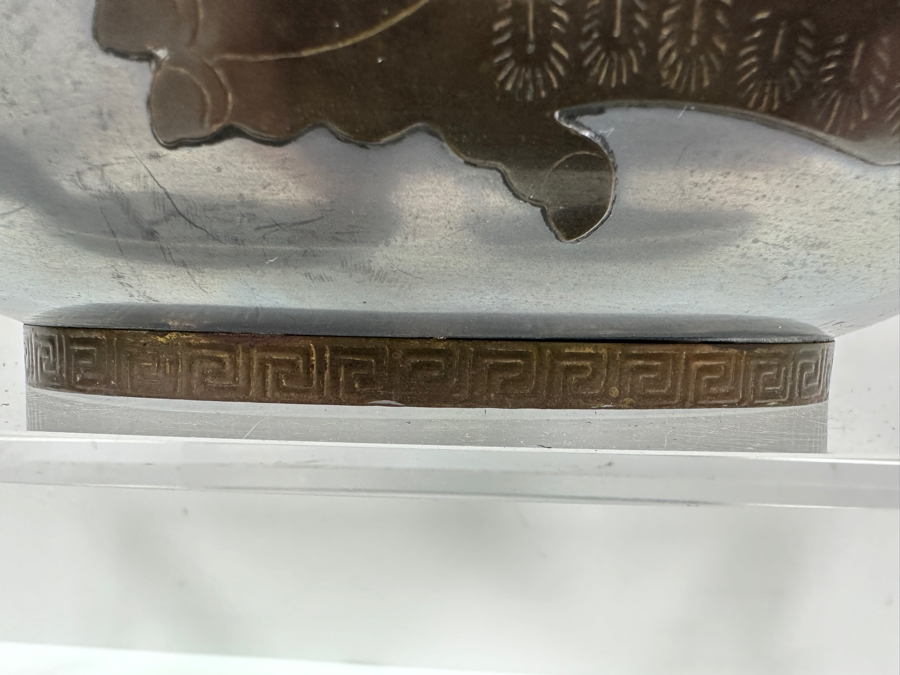 (4) Vintage Hong Kong Handmade Pewter Ducks Boxes With Brass Overlay [Photo 8]