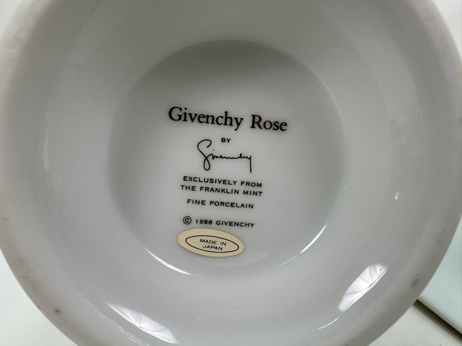 Givenchy Rose By Givenchy Pitcher & Wash Basin Bowl For The Franklin Mint 12W X 9.25H [Photo 5]