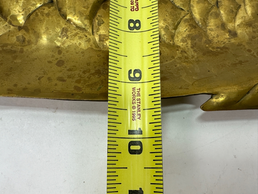Hand Hammered Brass Fish Serving Platter 20 X 9.5 [Photo 8]