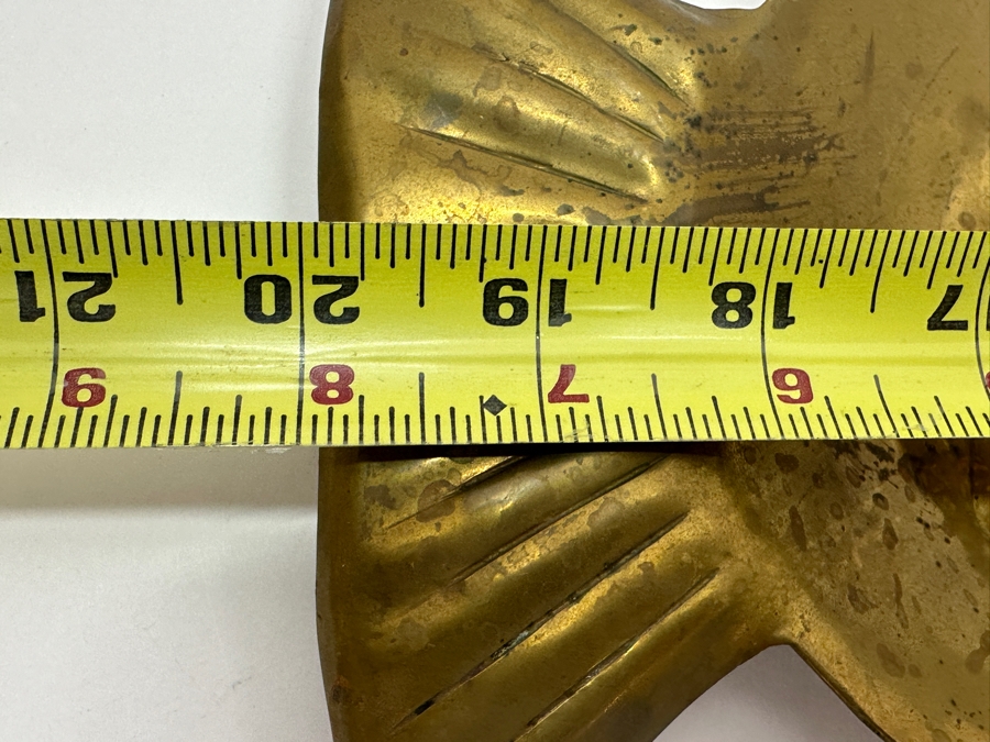 Hand Hammered Brass Fish Serving Platter 20 X 9.5 [Photo 7]