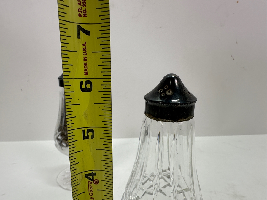 Waterford Crystal Footed Salt & Pepper Shakers 6.25'H [Photo 5]