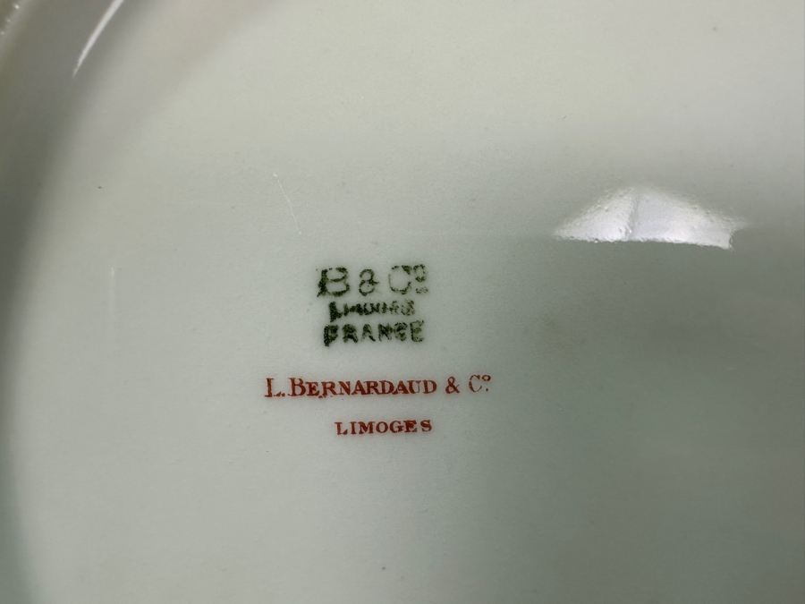 (8) Hand Painted Limoges France Peacock Plates 8.5'W [Photo 6]