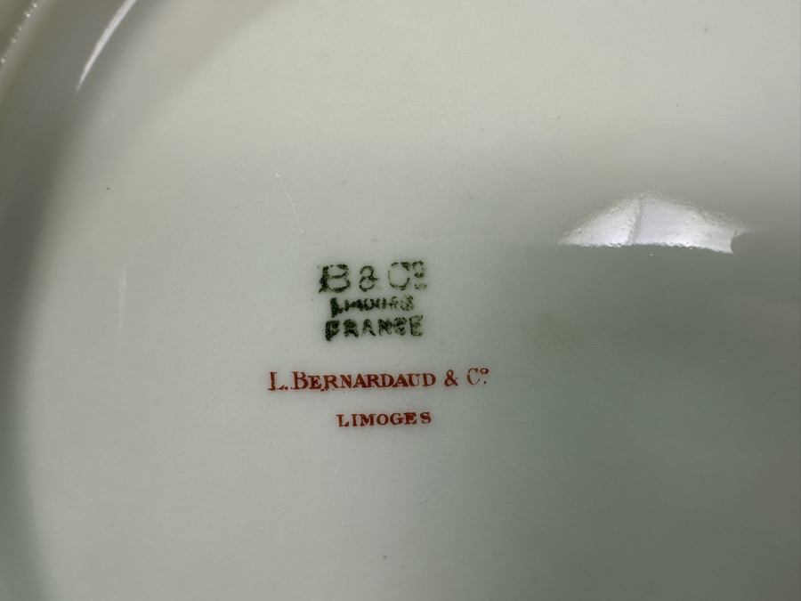 (8) Hand Painted Limoges France Peacock Plates 8.5'W [Photo 7]