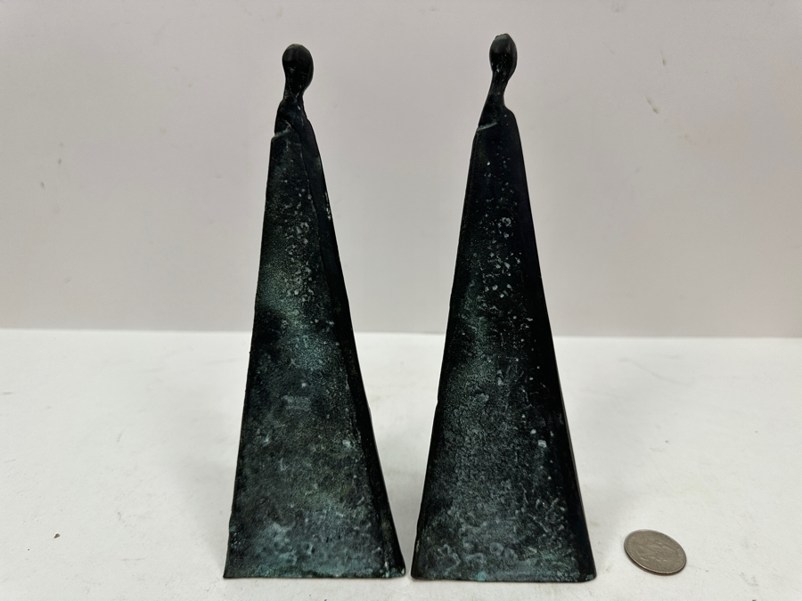 Pair Of Woman Sculptures In Manner Of Sydney Kumalo (1935-1988, South Africa) 7.75'H [Photo 6]