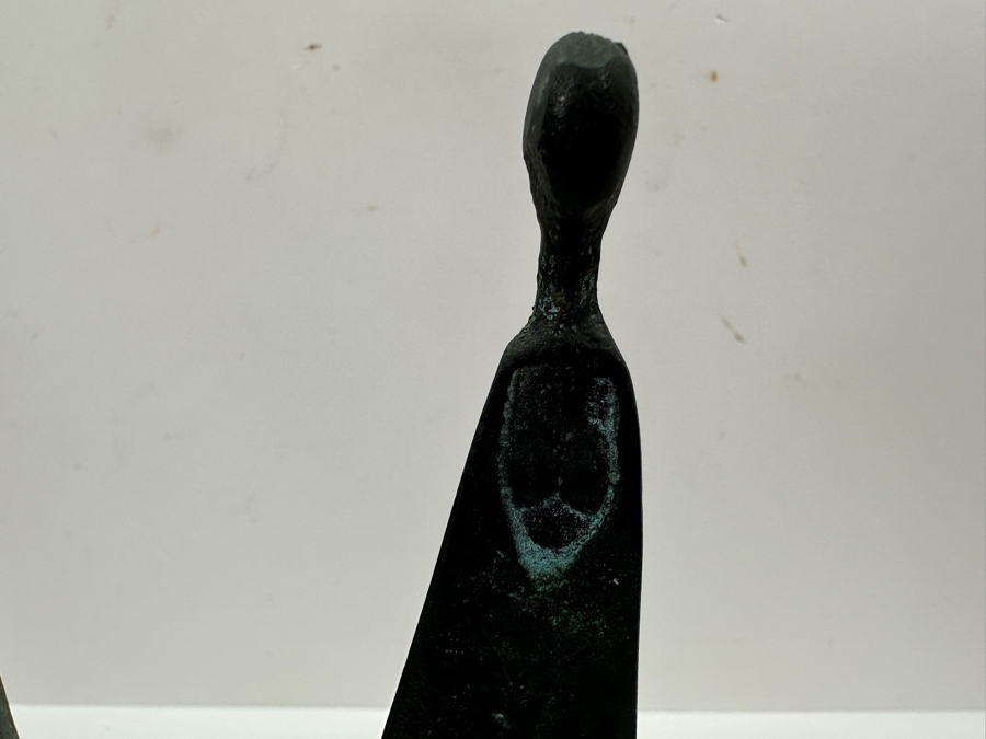 Pair Of Woman Sculptures In Manner Of Sydney Kumalo (1935-1988, South Africa) 7.75'H [Photo 4]