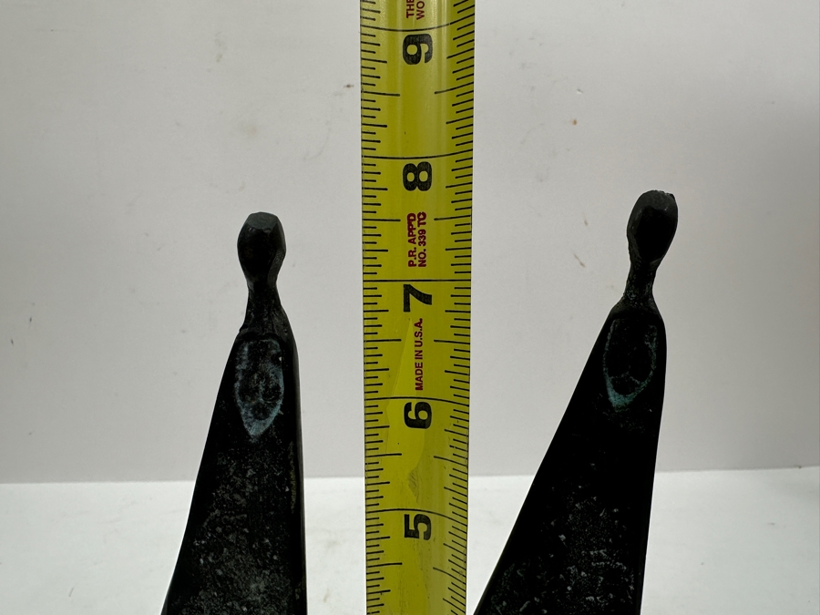 Pair Of Woman Sculptures In Manner Of Sydney Kumalo (1935-1988, South Africa) 7.75'H [Photo 9]