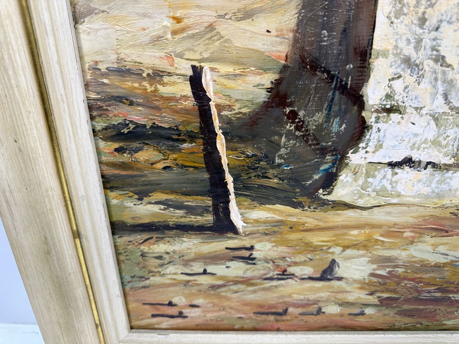 Harold Stephenson (1908-1974, American) Original Oil Painting Of Jester On Board Signed Abruzzi 24 X 36 Framed 29 X 41 [Photo 6]