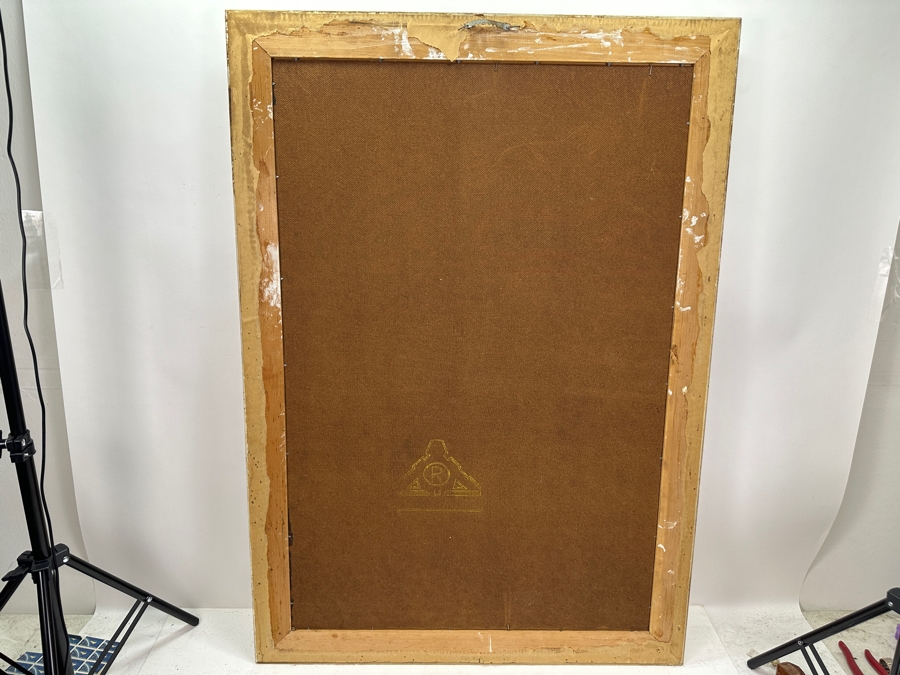 Harold Stephenson (1908-1974, American) Original Oil Painting Of Jester On Board Signed Abruzzi 24 X 36 Framed 29 X 41 [Photo 8]